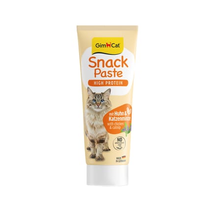 Voordeelpakket: 3x75g GimCat High Protein Snackpasta Kip & Kattenkruid Katten snacks