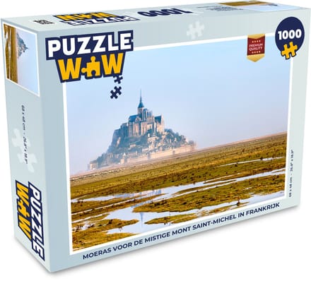 Puzzel Kasteel - Frankrijk - Mist - Water - Legpuzzel - Puzzel 1000 stukjes volwassenen