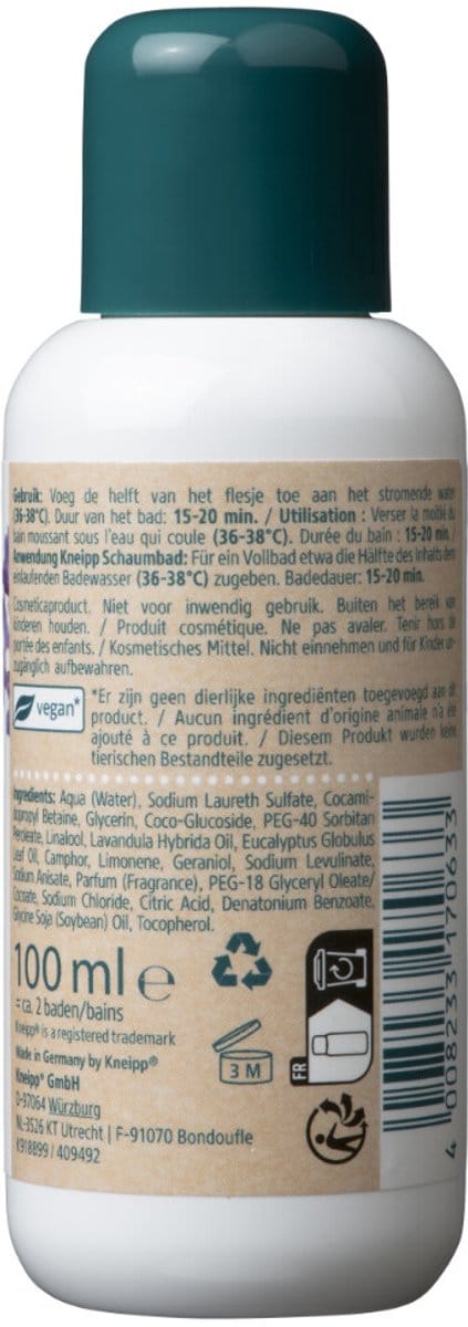 Kneipp - Mini Badschuim Relaxing - 3 x 100 ml - Voordeelverpakking