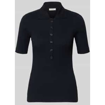 Slim fit Poloshirt van Mix van katoen en modal