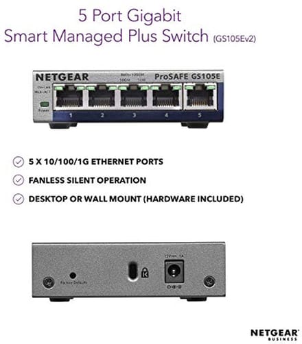 5-poorts Gigabit Ethernet Switch voor Thuis en Kantoor