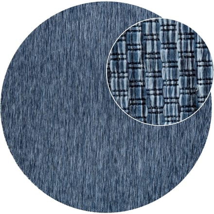 Binnen- en buitenkleed Venezia blauw 80 cm rond
