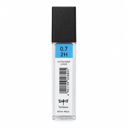 Tombow - Leads vulpotlood vulling - 0.7mm - Navulling - 2H - koker 12 stuks
