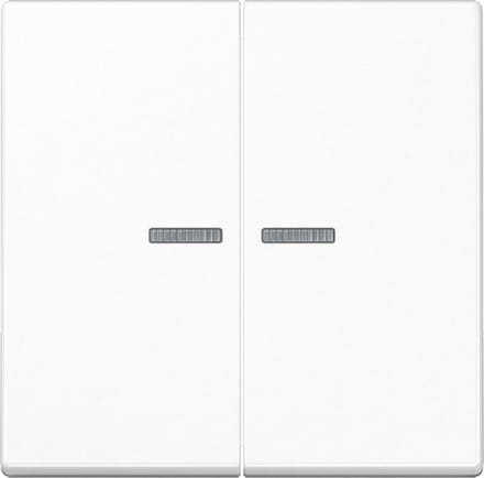 Jung Wip 2-voudig, met lichtgeleider, duroplast, Serie A, alpinewit A 595 KO5 WW
