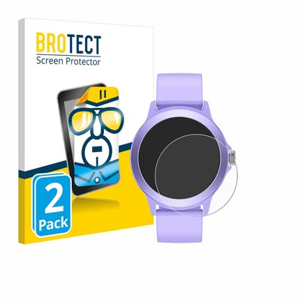 BROTECT - Screenprotector voor SPC Smartee Duo Vivo 1.27" - Folie Beschermfolie transparant 2 Stuks
