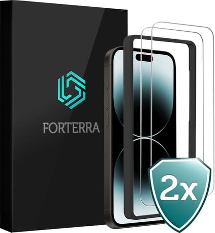Screenprotector 2 Stuks - Geschikt voor Apple iPhone 14 Plus - Met Installatie Frame - Beschermglas - Gehard Glas - Tempered Glass - Screen Protector