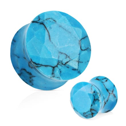 5 mm Double-flared plug Turqoise