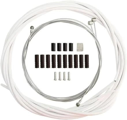 Fiets Remkabel Set - Versnellingskabel - Fietsen Onderhoud - Roestvrij Staal - 2.5 Meter - Wit