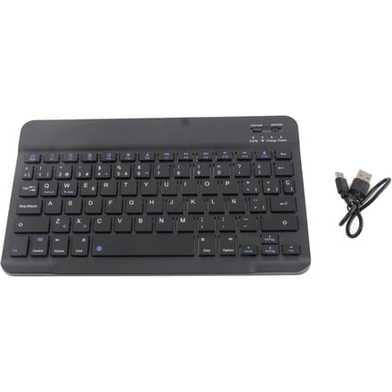 Mini clavier espagnol portable sans fil Bluetooth 3.0 avec pavé tactile pour iOS et Android