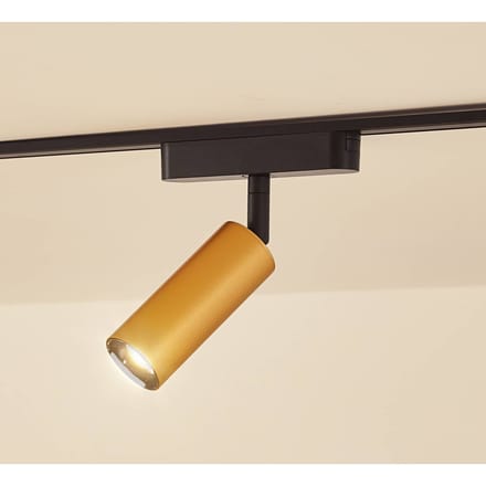 Lindby LED spot 48 V Lumaro, goud, Ø 4 cm, aluminium, dimbaar