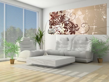 Flowers Abstract Photo Wallcovering
