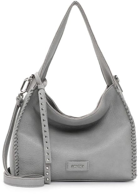 SURI FREY Schoudertas Franzy Hobo Bag Lightgrey Lichtgrijs