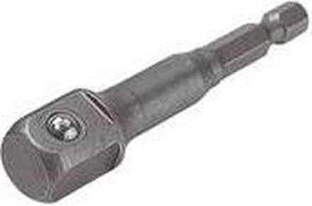 Wolfcraft Dopsleuteladapter - 1/4" Zeskant Naar 3/8" Vierkant - 13mm - 72mm