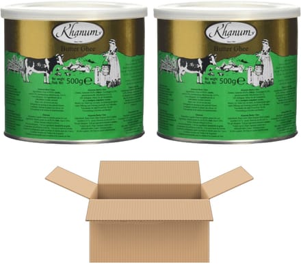 Khanum Butter Ghee Geklaarde Boter (2x 500g)