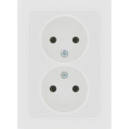 Jung AS500 wandcontactdoos (WCD-schakelmateriaal) - AS5010UWW - E2GYJ