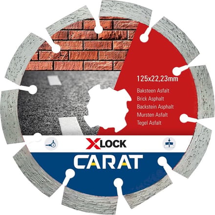 Carat Diamantzaag X-Lock Baksteen 125X22,23mm - CAXLOCK125