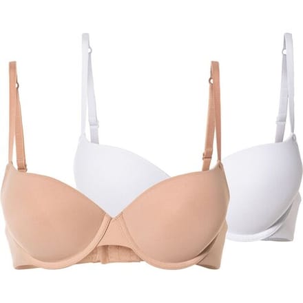 ESMARA Dames push-up beha's (Beige/wit, 80B)