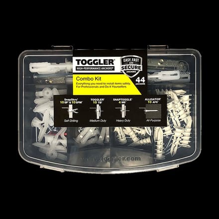 Toggler assortimentsbox pluggen en schroeven 44-delig