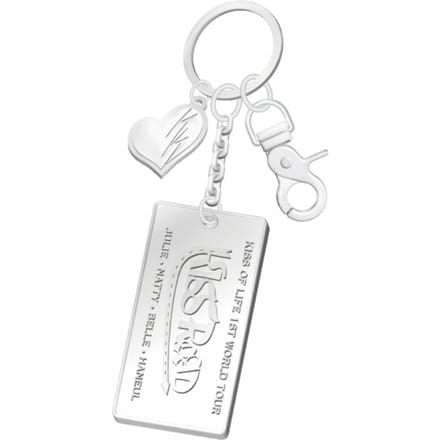 Kiss Of Life   Metalen Sleutelhanger   1e Wereldtournee white