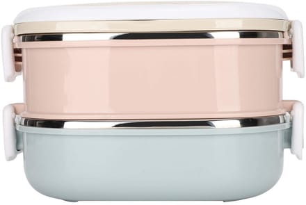 Dailygoods- Lunchbox Geïsoleerd - Draagbare Voedselcontainer - Dubbele Laag - RVS 304 - Hygiënisch - Warmtebehoud 2 Uur