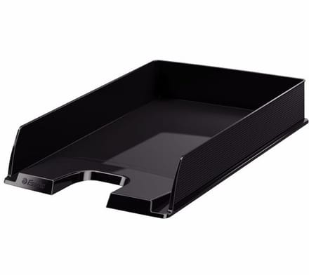 Esselte Brievenbakje/postvakje - 5x - zwart - A4 formaat - stapelbaar - bureau organizer