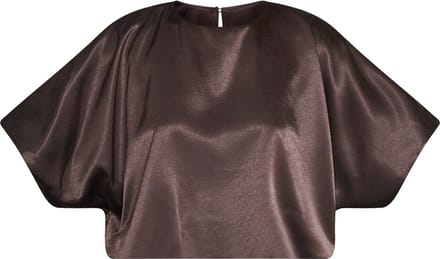 SISTERS POINT Gufo-top1 - Dames Blouse - D. chocolate - Maat XS