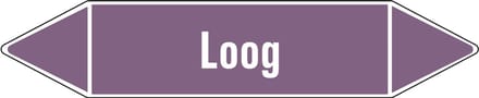 Loog leidingmarkering op vel - basen 126 x 26 mm - 5 per vel