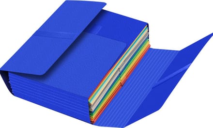 Oxford documentenmap JUMBO, A4, met klittenbandsluiting, blauw
