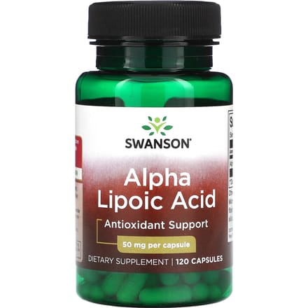 Alfa-liponzuur, 50 mg, 120 capsules