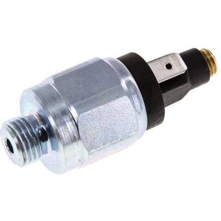 1 tot 10bar NO Staal Drukschakelaar G1/4'' 42VAC Platte Stekker - PSL-E-N-1-10-O-FP