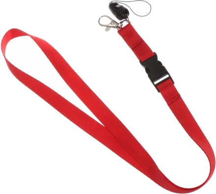 Rood Keycord - Lanyard - Sleutelkoord - Badgehouder - 51cm - 20mm - Rood