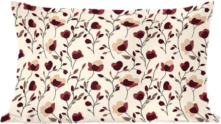 Sierkussens - Kussentjes Woonkamer - 60x40 cm - Bloemen - Botanisch - Bordeaux