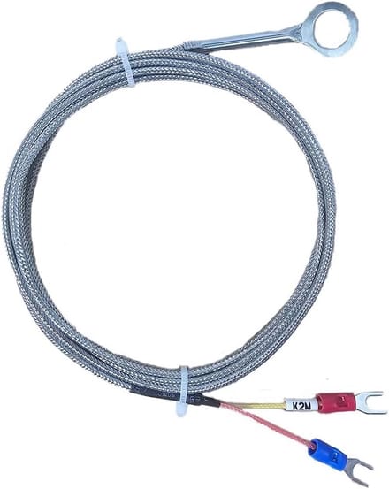 Universele Cilinderkop Temperatuursensor K-Type Thermokoppel met 12mm Binnendiameter en 3m Kabel