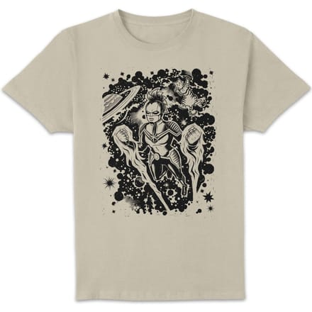 Marvel Captain Marvel Line Art Unisex T-Shirt - Cream - M