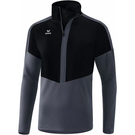 Erima Squad Worker Top Heren - Zwart / Slate Grey | Maat: 3XL