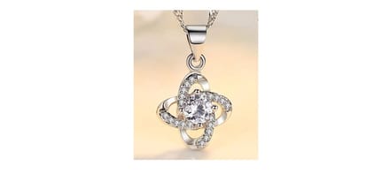 Clover heart necklace