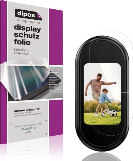 dipos – 4x Beschermfolie geschikt voor CAMWORLD AC27 | Krasbestendige & heldere Screenprotector Ultra-Thin