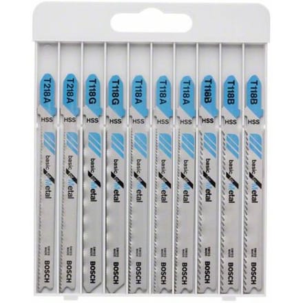 Bosch Accessories 2607010631 Set decoupeerzaagbladen Basic for Metal, 10-delig 1 set(s)