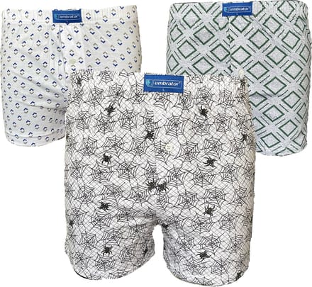 Embrator 3-pack mannen Boxershort Loose Fit katoen M