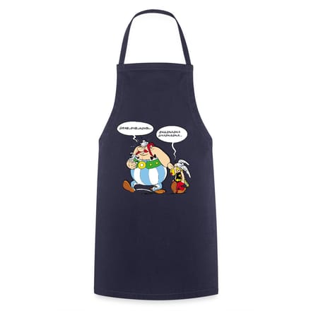 Asterix & Obelix En Idefix Kwebbelende Trio Keukenschort