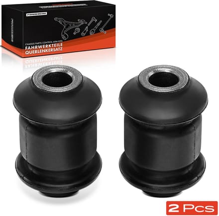 Frankberg 2x rubberbus draagarm vooras voor VW Polo Passat Audi A1