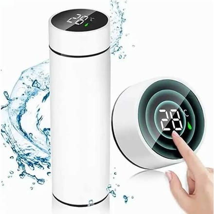 500ML Smart Insulation Cup Mini Thermosbeker Waterfles Led Digitale Temperatuurweergave Roestvrijstalen Thermosbeker 500ml gray