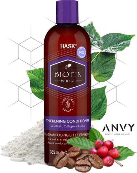 Hask Conditioner Biotin Boost Thickening Conditioner - Leave-In Conditioner - Met extra collageen - Voor extra volume