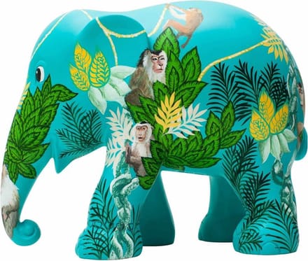 Elephant parade Monkey Business 30 cm Handgemaakt Olifantenstandbeeld