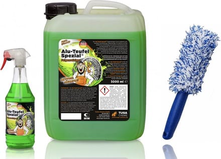 Alu-Duivel Speciaal® Velgenreiniger 5+1 Liter + Velgenborstel - pluche