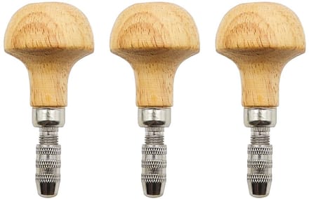 Dailygoods - 3 Stuks Handklemmen met Houten Handgrepen
