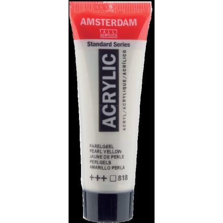 Verf - Acryl - 818 - Parel geel - Amsterdam - 20ml