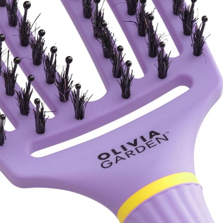 Olivia Garden - FingerBrush Boar&Nylon - Snuggle Purple
