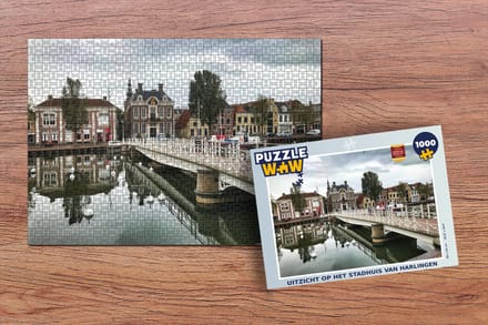 Puzzel Uitzicht op het stadhuis van Harlingen - Legpuzzel - Puzzel 1000 stukjes volwassenen
