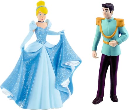 Assepoester 2 speelfiguren Disney Princess